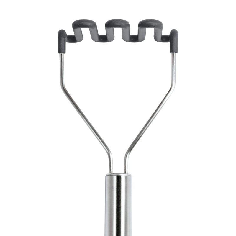 Tovolo Silicone Potato  Stainless Steel Handle & Core  Food Mashers Kitchen Utensil  Vegetable Ricer & Avocado Blender  Scratch Heat-Resistant  Charcoal - Image 4